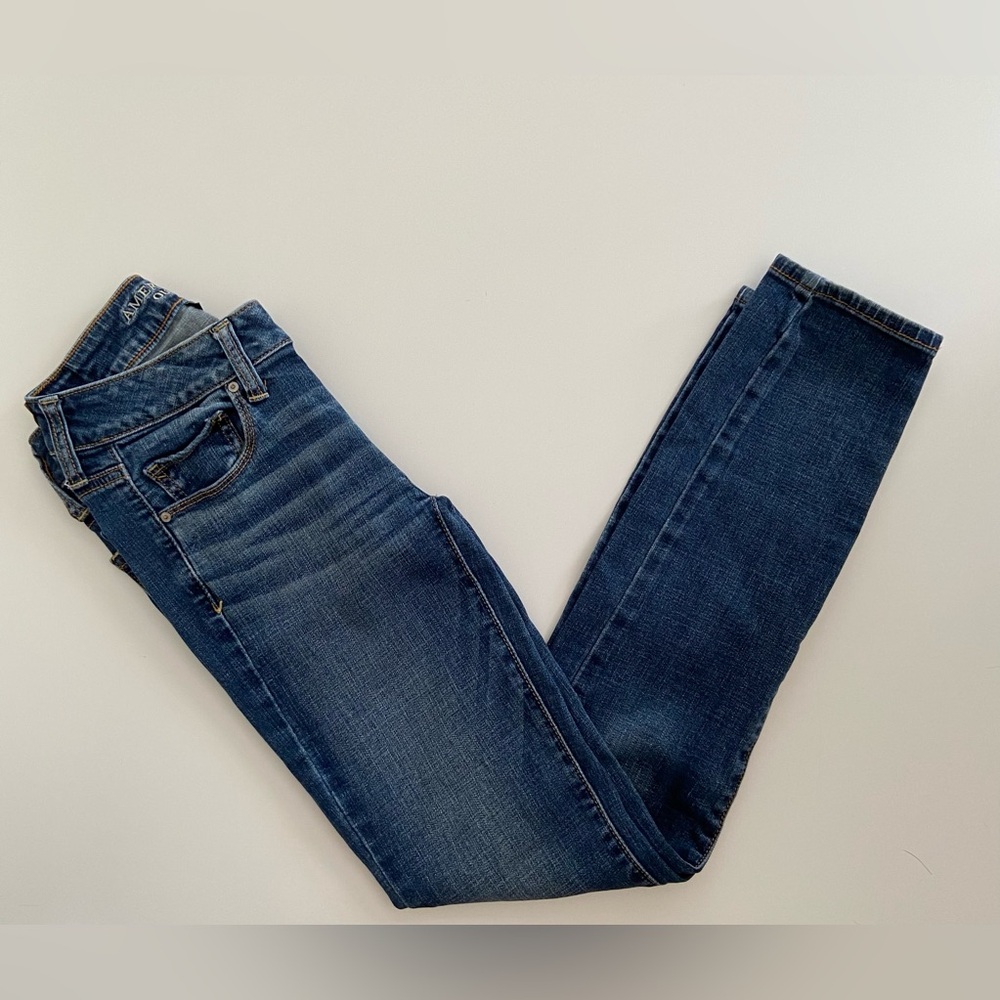 American Eagle Super Stretch Skinny Jeans, Cotton Skinny Jeans, Size: 2 Regular - Picture 5 of 9
